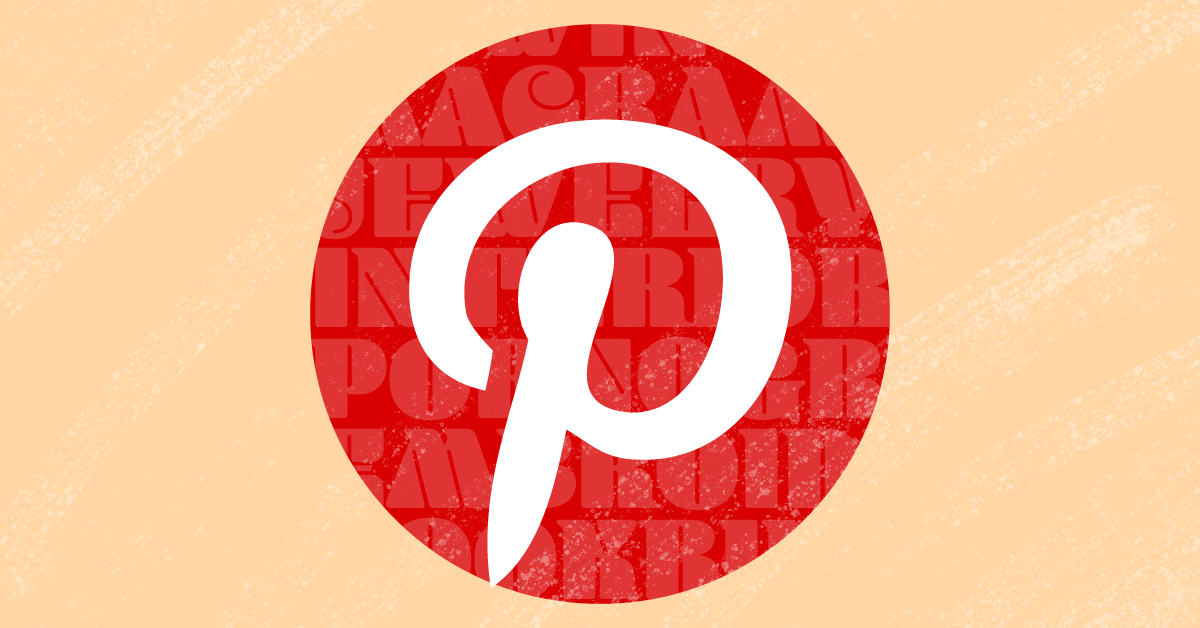 Pinterest Porn A Pinterest logo on a yellow-orange background