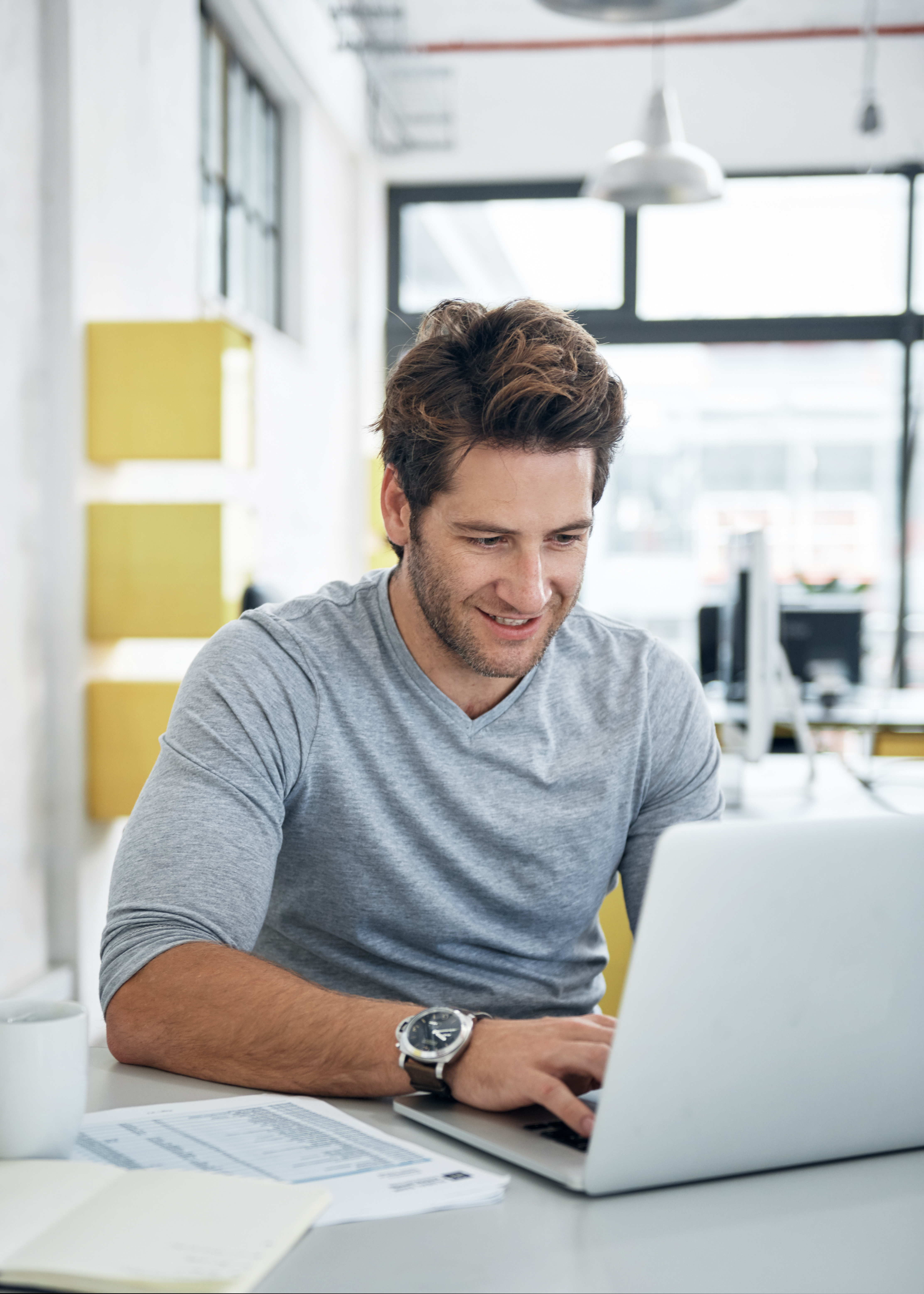 man on laptop