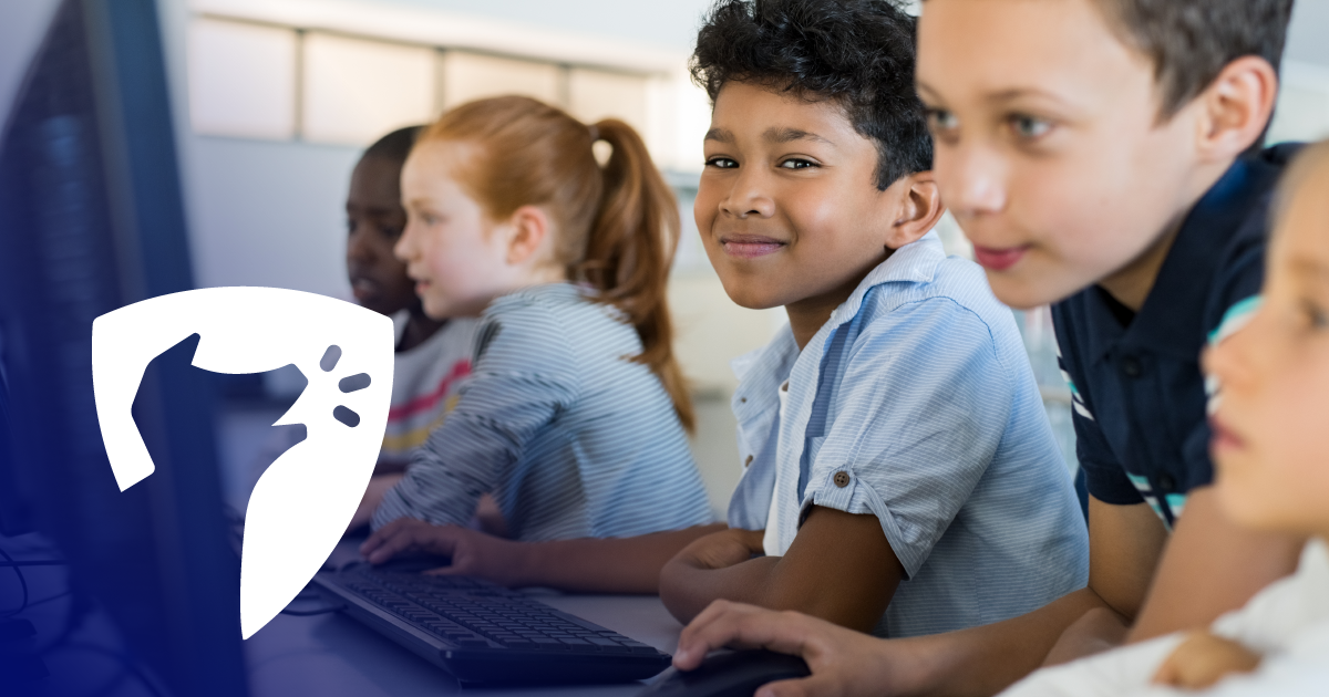 kids using the computer