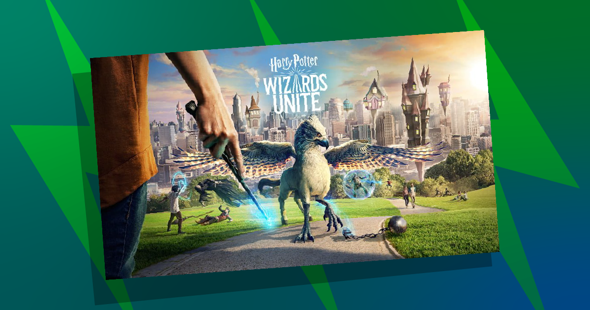Wizards Unite poster on background Wizards Unite poster on background