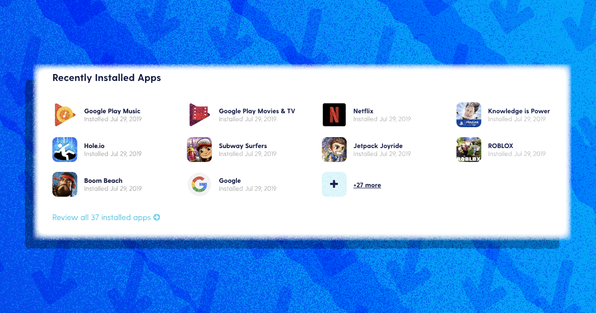 recently installed apps recently installed apps