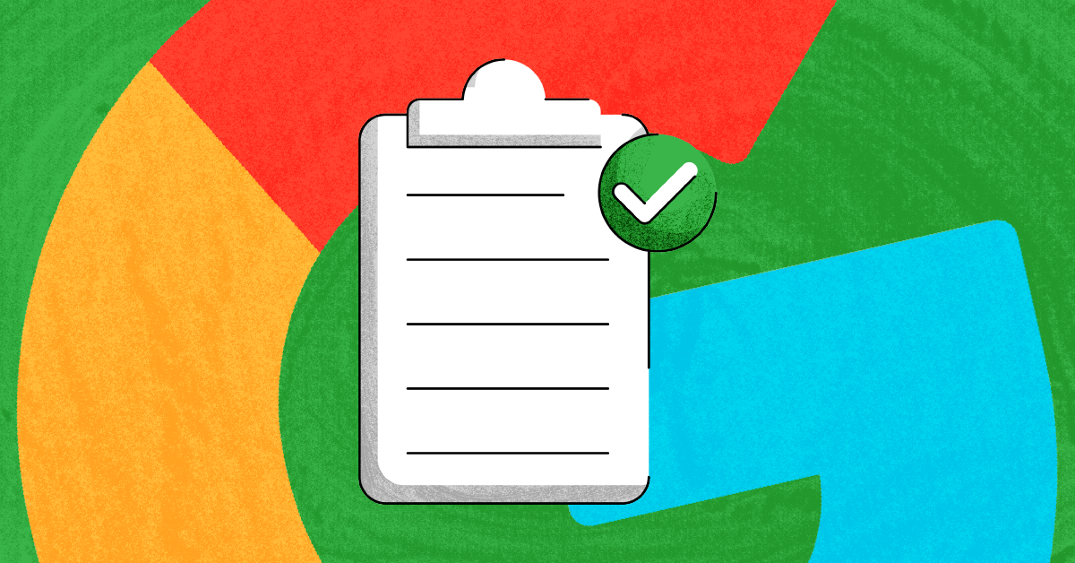 Settings on Chromebooks A list on a clipboard with the Google logo in the background