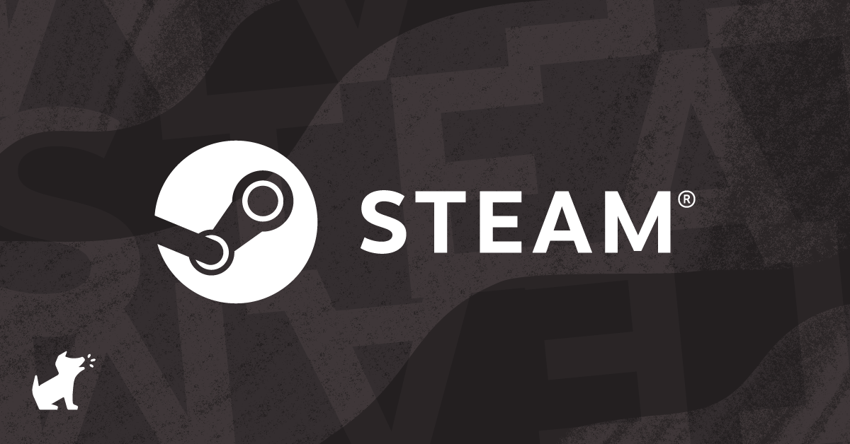 Is Steam Safe The Steam logo against a charcoal grey background