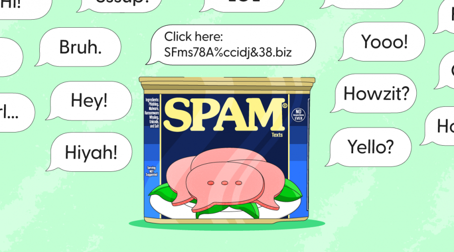 How to stop spam texts with image of canned Spam