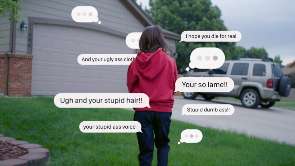 child and text messages cyberbullying