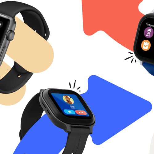 Smartwatches for kids image with three watches
