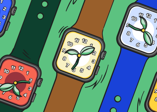 Illustrated watches for healthy screen time limits