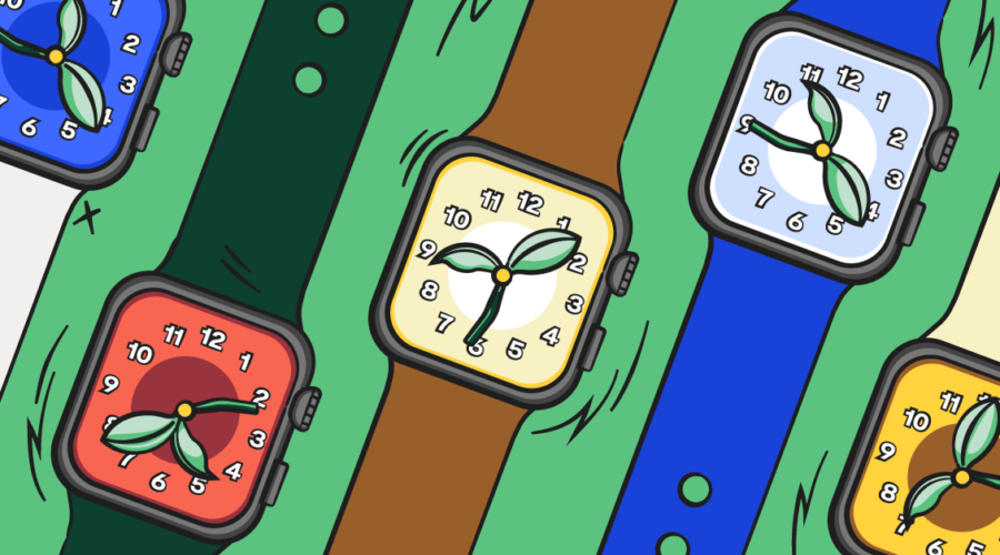 Illustrated watches for healthy screen time limits