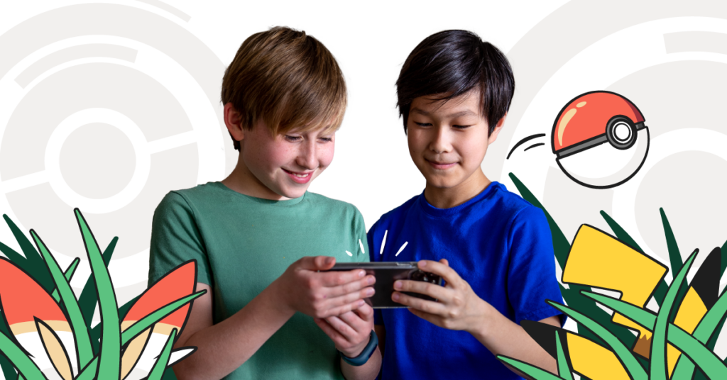 What is augmented reality header image of kids playing Pokemon Go