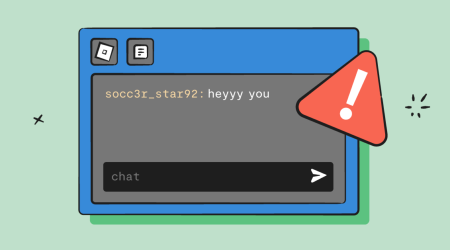 Video game chat room box