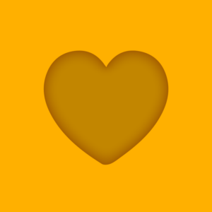 locket logo, yellow heart