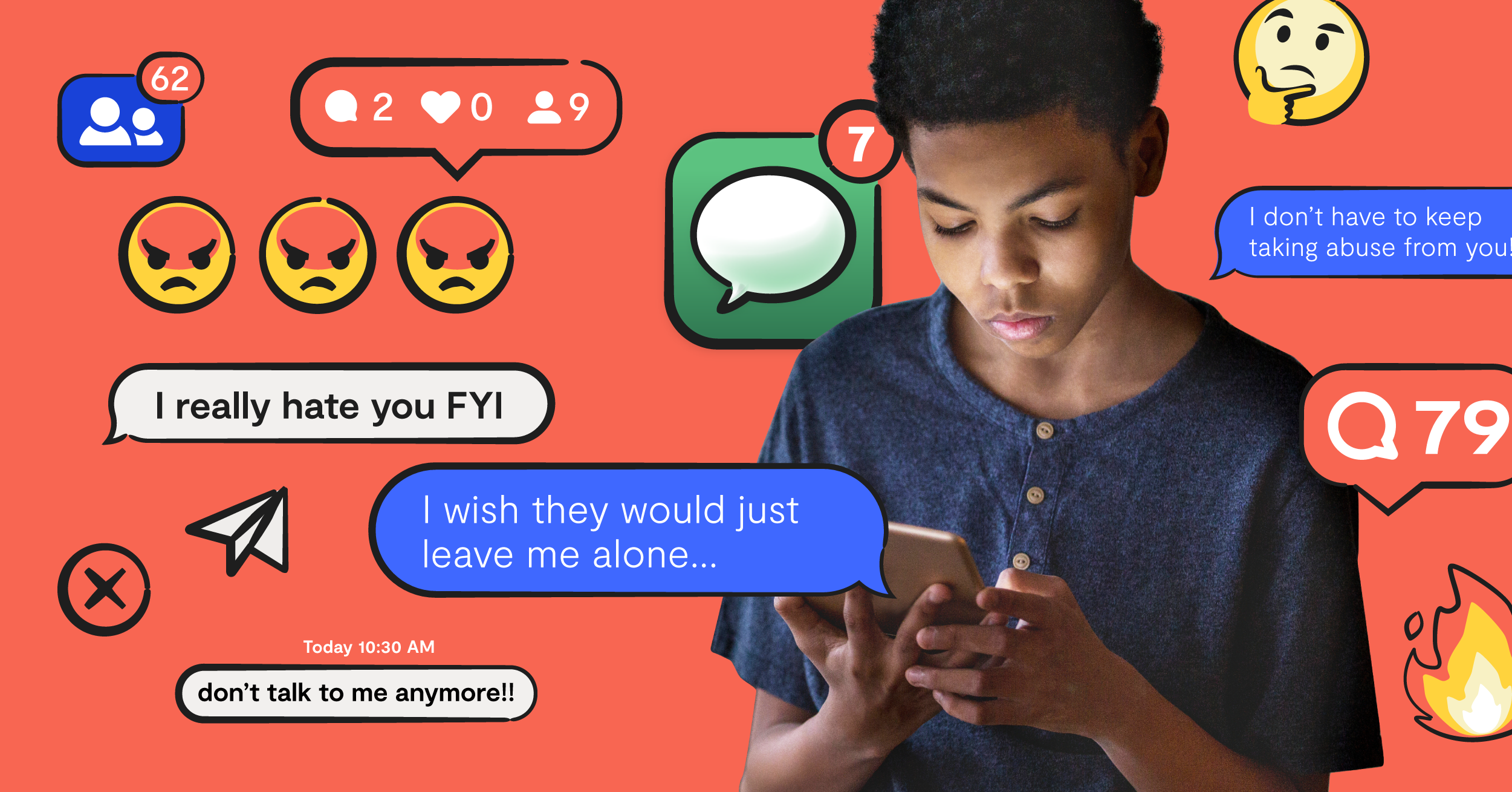 mean text messages cyberbullying