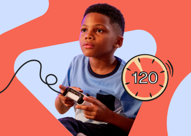 Addicted to video games header image - boy playing video game