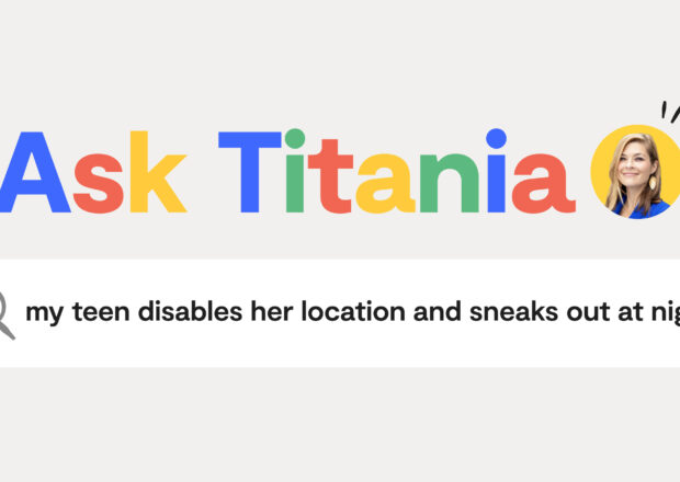 Ask Titania logo with search query
