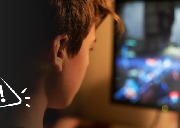 Negative effects of video games header image - boy playing a video game