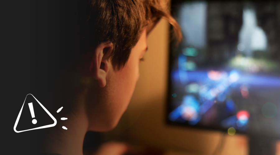 Negative effects of video games header image - boy playing a video game