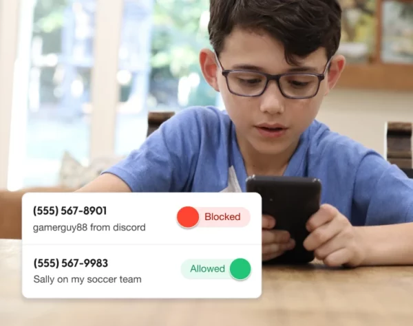 Approve contacts on your kid's phone