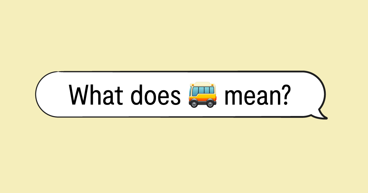 Bus Emoji Meaning Bark