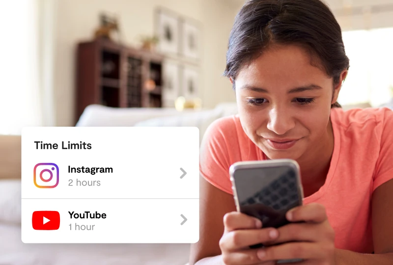 Control app time limits on your kid's phone