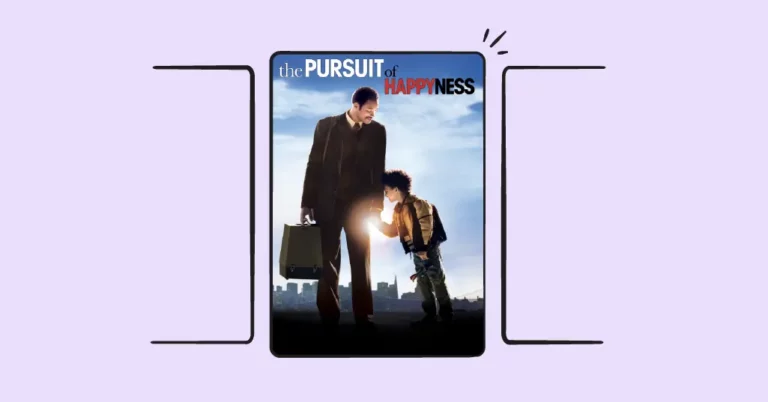 pursuit of happyness movie poster; purple background