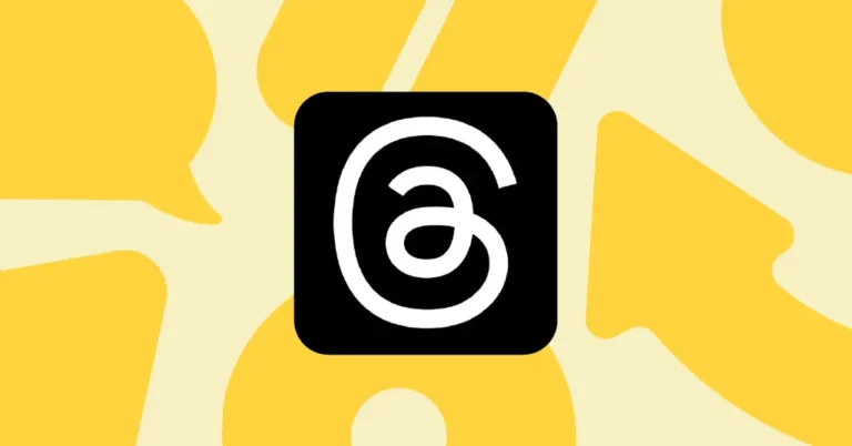 threads logo in yellow background