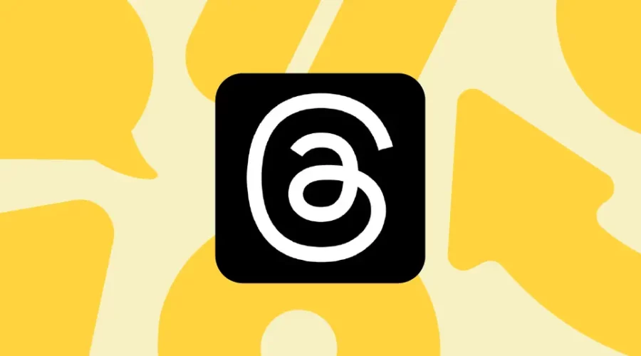 threads logo in yellow background