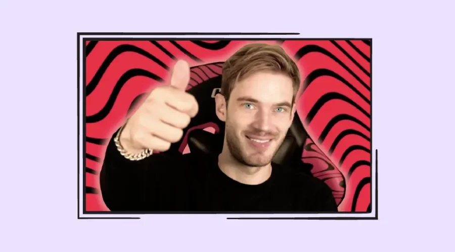 pewdiepie giving a thumbs up