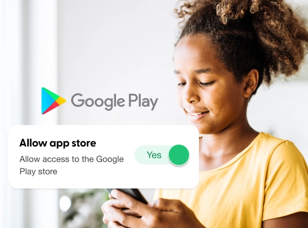 Control access to the Google Play Store on your kid's phone
