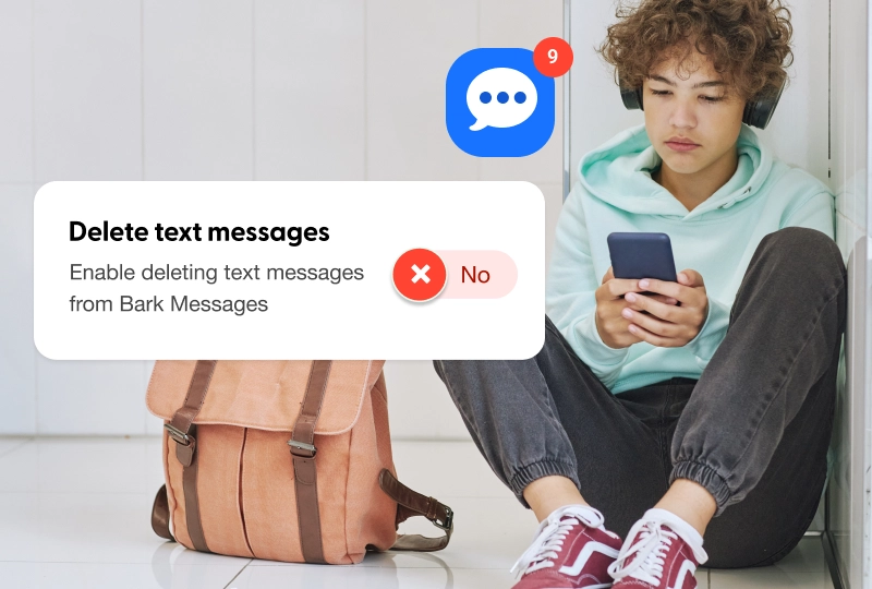 Prevent your child from deleting texts