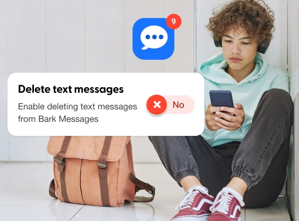Prevent your child from deleting texts