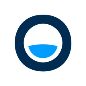 blue circle smiley face