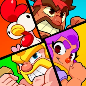 four animated characters