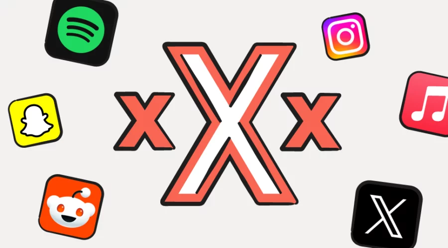 illustrated X with popular app logos around it