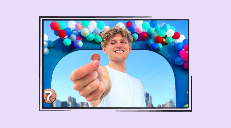 screen grab from ryan trahan's penny series