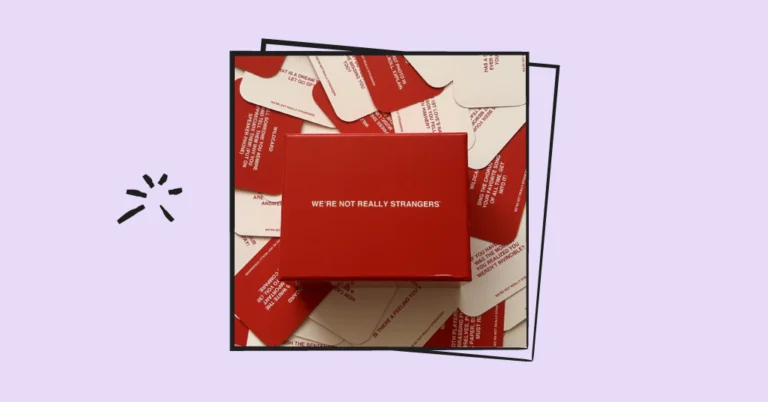 we're not really strangers box