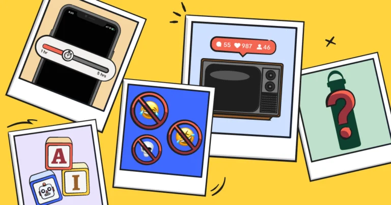 5 polaroid graphics, each containing a visual representation of 2026 tech predictions.