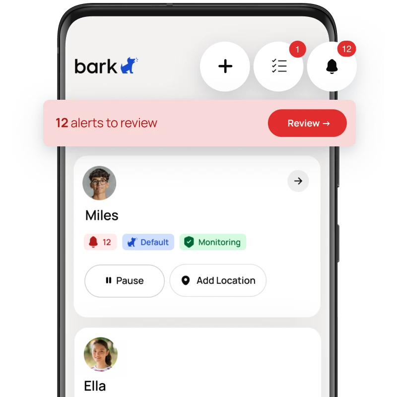 bark app dashboard 