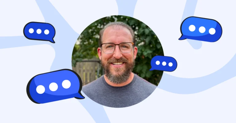 Family IT Guy photo with speech bubbles
