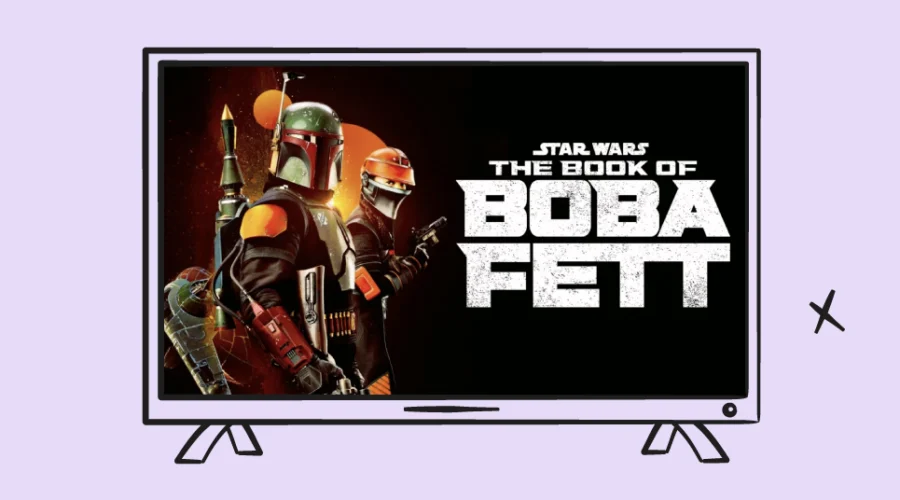 The Book of Boba Fett shown on an illustrated TV for Bark's content review