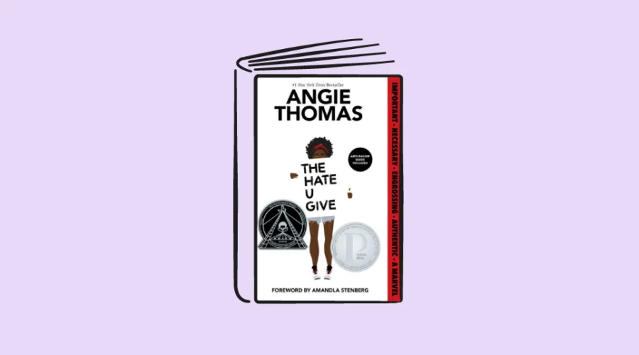 book cover of the hate u give