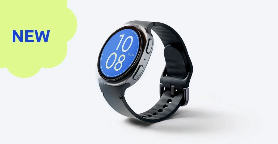 Bark Watch, a black smartwatch showing the time, marked new