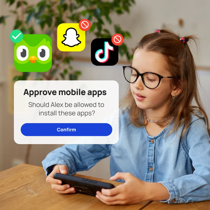 Approving app downloads