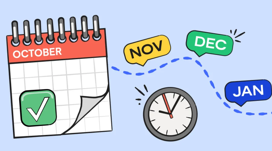 graphic of calendar, block, schedule