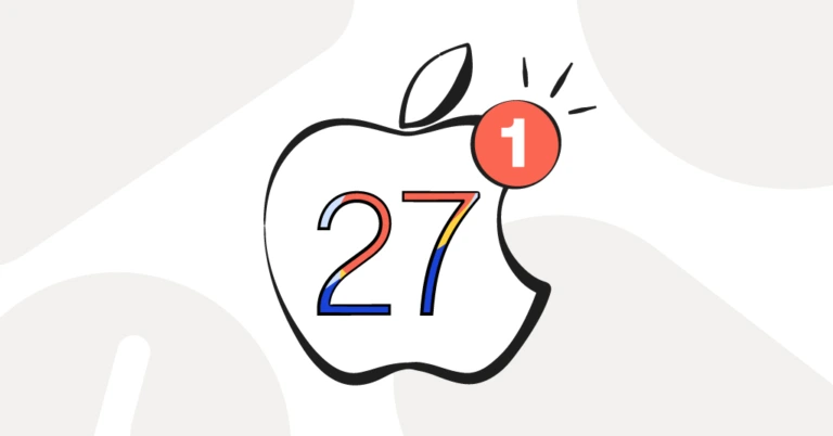 apple logo with 27 in it